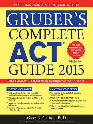 cover image of Gruber's Complete ACT Guide 2015